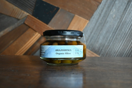 淡路島オーガニックオリーブの塩漬け｜化学薬品や保存料 一切不使用